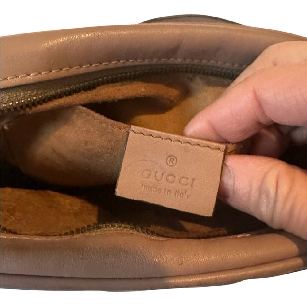 Gucci Tan Crossbody Bag with Gold Accents - Picture 11 of 14